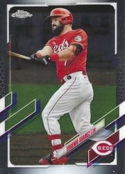 2021 Topps Chrome Base Set Eugenio Suarez #145 card