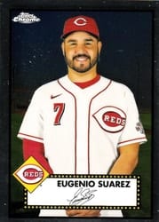 2021 Topps Chrome Platinum Anniversary Base Set Eugenio Suarez #216 card