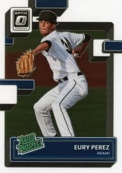 2022 Donruss Optic Rated Prospects Eury Perez #RP-18 card