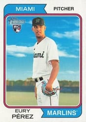 2023 Topps Heritage Base Set Eury Pérez #545 card