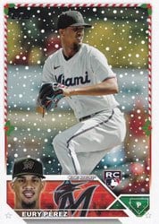 2023 Topps Holiday Base Set Eury Pérez #H85 card