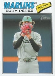 2026 Topps Heritage Base Set Eury Pérez #18 card