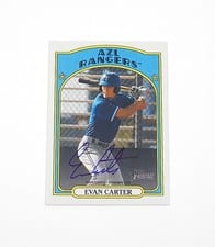 2021 Topps Heritage Minor League Real One Autographs Evan Carter #ROA-EC card