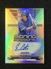 2023 Panini Prizm Potential Penmanship Evan Carter #PP-EC card