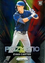 2024 Panini Prizm Prizmatic Evan Carter #16 card