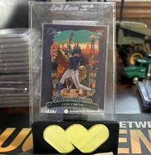 2024 Panini Three and Two Downtown Evan Carter #13 card