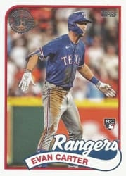 2024 Topps 1989 Topps Baseball 35th Anniversary (Series 2) Evan Carter #89B2-45 card