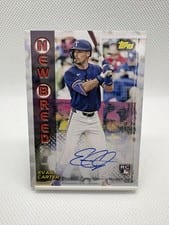 Evan Carter 2024 Topps Archives 1999 Topps Baseball New Breed Autographs card