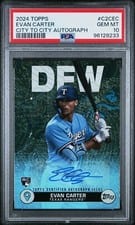 2024 Topps City to City Autographs Evan Carter #C2C-EC card