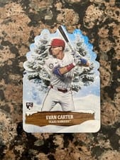 2024 Topps Holiday Evergreen Die Cuts Evan Carter #EG-12 card