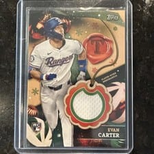 2024 Topps Holiday Relics Evan Carter #RC-EC card