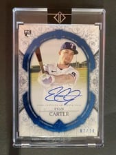 2024 Topps Transcendent Collection Autographs Evan Carter #TCA-EC card