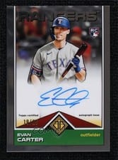 2024 Topps Transcendent Collection Icon Chrome Autographs Evan Carter #TCBA-EC card