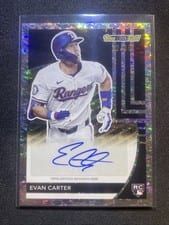 Evan Carter 2024 Topps Update Topps Black Gold Autographs card