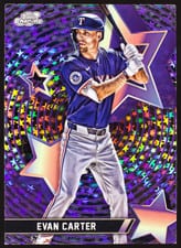2025 Topps Cosmic Chrome StarFractor Evan Carter #SF-41 card