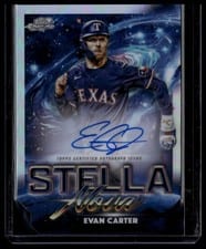 2025 Topps Cosmic Chrome Stella Nova Autographs Evan Carter #SNA-EC card