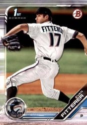 2019 Bowman Draft Base Set Evan Fitterer #BD-68 card
