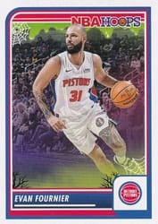 2023-24 Hoops Haunted Hoops Base Set Evan Fournier #194 card