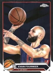 2023-24 Topps Chrome Base Set Evan Fournier #106 card