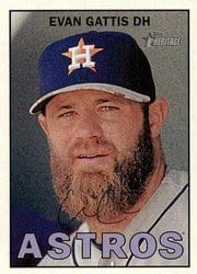 2016 Topps Heritage Base Set Evan Gattis #77 card