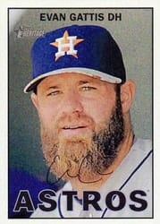 2016 Topps Heritage Base Set Evan Gattis #77b card