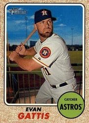 2017 Topps Heritage Base Set Evan Gattis #321 card