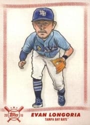 2018 Topps Big League Star Caricature Reproductions Evan Longoria #SCR-EL card