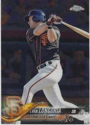 2018 Topps Chrome Base Set Evan Longoria #95 card