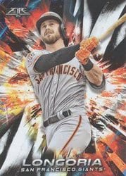 2018 Topps Fire Base Set Evan Longoria #85 card