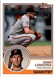 2018 Topps Update 1983 Topps Evan Longoria #83-33 card