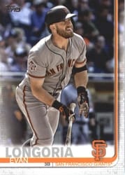 2019 Topps Base Set Evan Longoria #390 card