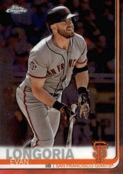2019 Topps Chrome Base Set Evan Longoria #94 card