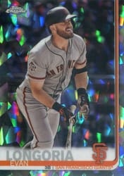 2019 Topps Chrome Sapphire Edition Base Set Evan Longoria #390 card
