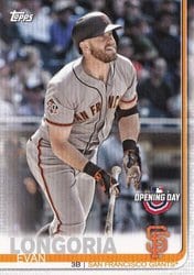 2019 Topps Opening Day Base Set Evan Longoria #187 card