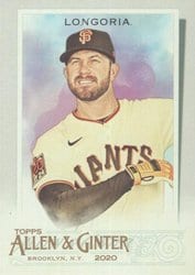 2020 Topps Allen & Ginter Base Set Evan Longoria #173 card