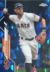 2020 Topps Chrome Sapphire Edition Base Set Evan Longoria #333 card