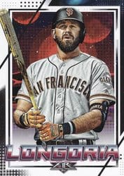 2020 Topps Fire Base Set Evan Longoria #25 card