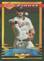 2021 Finest Flashbacks Base Set Evan Longoria #180 card