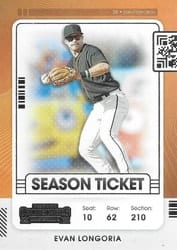 2021 Panini Contenders Base Set Evan Longoria #81 card