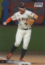 2021 Stadium Club Chrome Base Set Evan Longoria #287 card