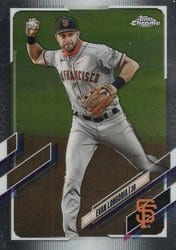 2021 Topps Chrome Base Set Evan Longoria #125 card