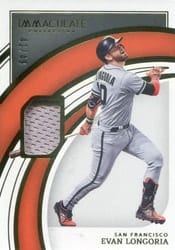 2022 Panini Immaculate Collection Base Set Evan Longoria #21 card