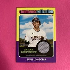2024 Topps Heritage Clubhouse Collection Relic Evan Longoria #CCR-EL card