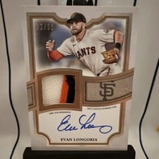 2025 Topps Autograph Patch Evan Longoria #TFAP2-EL card