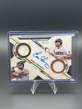 2025 Topps Diamond Icons Single Player Dual Team Autographed Relics Evan Longoria #DTA-EL card