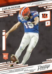 2021 Panini Prestige Base Set Evan McPherson #284 card
