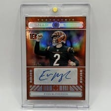 2024 Panini Photogenic Snapshots Autographs Evan McPherson #SSA-EMC card