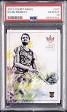 2021-22 Panini Court Kings Base Set Evan Mobley #187 card