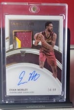 2021-22 Panini Immaculate Collection Rookie Patch Autographs Evan Mobley #108 card