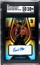 2021-22 Panini Select Rookie Signatures Evan Mobley #RS-EMB card